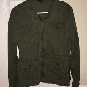 Green utility jacket